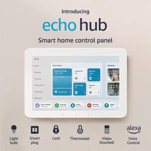 Echo Hub 8 In. Smart Home Control Panel with Alexa Compatible with over 140,000 Devices