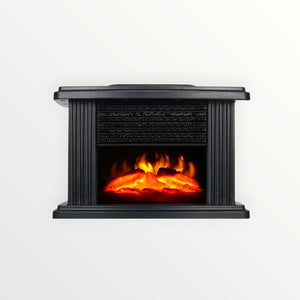 2026 Freestanding Indoor Fireplace Stove Heater Featuring Realistic 3D Flame Effect Adjustable Thermostat Portable Design for Smart Home