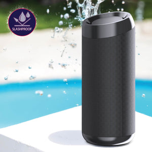 Aquaboost 5-Watt Boom Box High Definition Portable Bluetooth Speaker, Black