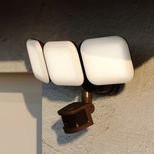 - Theta - 33W 3 LED Outdoor Motion Sensor Flood Light in Contemporary