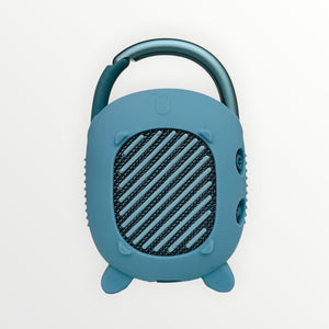 Silicone Cover Case for JBL Clip 4 Portable Bluetooth Speaker, Protective Carrying Case for JBL Clip 4 Portable Bluetooth Speaker Stand up Holder (Blue)