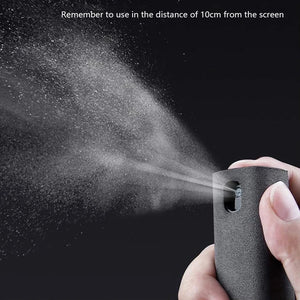 Ultimate Touchscreen Mist Cleaner: Effortless Screen Cleaning for Phones, Laptops, and Tablets with Convenient Two-in-One Spray and Microfiber Cloth
