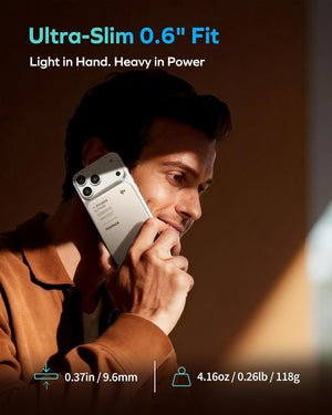 Qi2 Magnetic Power Bank, 10000Mah Everyday Portable Charger