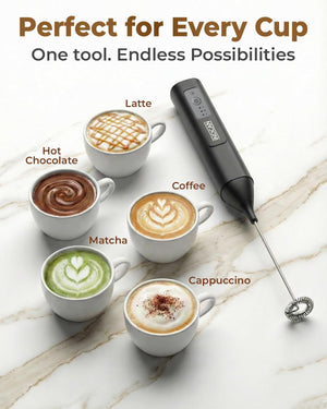 Rechargeable Milk Frother Handheld, Electric Coffee Frother Wand