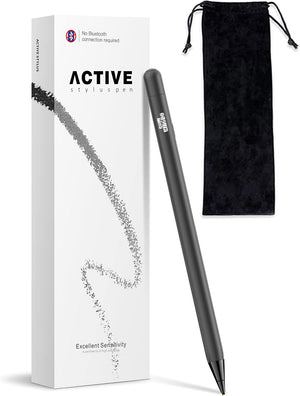 Premium Rechargeable Fine Tip 1.4mm Stylus for iPad & iPhone - Perfect for Drawing and Writing!