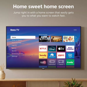 Roku 40" Select Series 1080P Full HD Smart Roku TV with Roku TV Remote: Streaming, Apple Airplay, 3 HDMI Ports