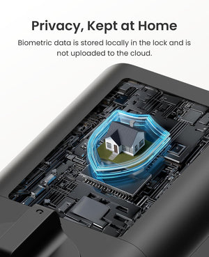 Palm Vein Smart Lock, K140Plus Rechargeable Wifi Keypad Deadbolt
