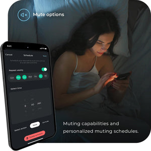 Wired Smart Doorbell Kit, White, Black, Plastic, Chime, Button, 2 Melodies, Muted Option, Notifications, No Hub Required, Wi-Fi