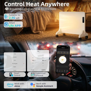 Wall Convection Space Heater Panel, Smart Wifi Heater for Indoor Use