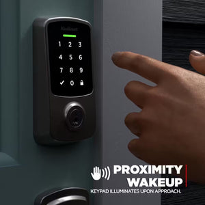 Aura Reach Satin Nickel Bluetooth + Matter over Thread Enabled Smart Lock Deadbolt with Smart Home Integration