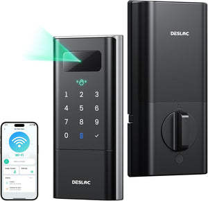 Palm Vein Smart Lock, K140Plus Rechargeable Wifi Keypad Deadbolt