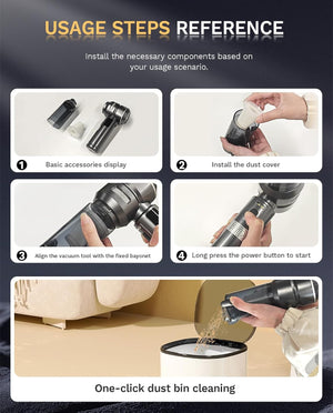 Cordless Handheld Car Vacuum Cleaner, Mini Vacuum Duster