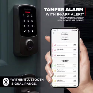 Aura Reach Satin Nickel Bluetooth + Matter over Thread Enabled Smart Lock Deadbolt with Smart Home Integration