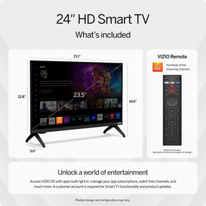 24” Class HD 720P LED Smart TV (NEW) VHD24M-08