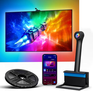 TV LED Backlight with Camera, RGBIC Lights Sync with 75-85 Inch Tvs