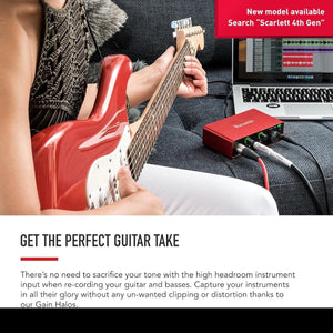 Scarlett Solo Studio 3Rd Gen USB Audio Interface Bundle for the Guitarist, Vocalist or Producer with Condenser Microphone and Headphones for Recording, Songwriting, Streaming and Podcasting