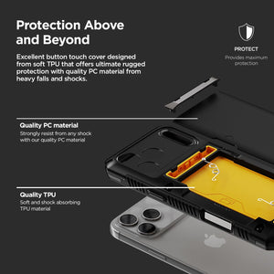 Elevate Your Style with the Damda Glide Pro Card Holder Case for iPhone 17 Pro Max - Durable, Sleek, and Functional Wallet Case in Matte Black