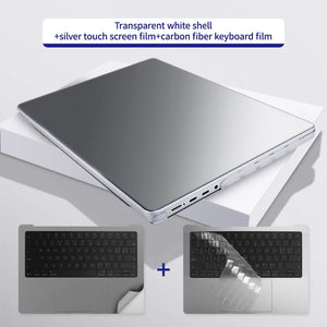 Stylish Transparent Laptop Case for MacBook Pro 14/16 & Air 13.6/15 - Ultimate Protection & Fashion
