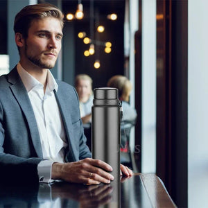 1000ML Smart Thermos Bottle - Keep Your Drinks Hot or Cold with Intelligent Temperature Display