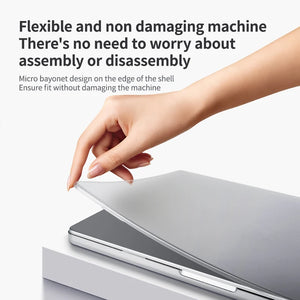 Stylish Transparent Laptop Case for MacBook Pro 14/16 & Air 13.6/15 - Ultimate Protection & Fashion