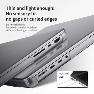 Stylish Transparent Laptop Case for MacBook Pro 14/16 & Air 13.6/15 - Ultimate Protection & Fashion