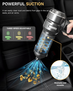 Cordless Handheld Car Vacuum Cleaner, Mini Vacuum Duster