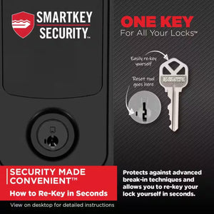 Aura Reach Satin Nickel Bluetooth + Matter over Thread Enabled Smart Lock Deadbolt with Smart Home Integration