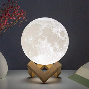 Enchanting 8cm Moon Lamp LED Night Light - Perfect Battery-Powered Starry Decor for Kids' Bedrooms and Holiday Gifts