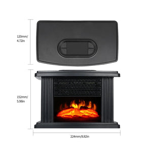 2026 Freestanding Indoor Fireplace Stove Heater Featuring Realistic 3D Flame Effect Adjustable Thermostat Portable Design for Smart Home