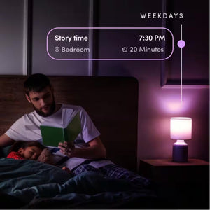 60-Watt Equivalent Smart 2-A19 LED Light Bulbs and 1-Switch Kit, Works with Alexa/Hey Google/Homekit Multi-Color(1-Pack)