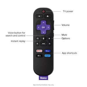 Roku 40" Select Series 1080P Full HD Smart Roku TV with Roku TV Remote: Streaming, Apple Airplay, 3 HDMI Ports
