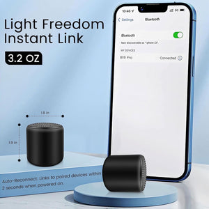 Mini Bluetooth Speaker – Small Portable Tiny Bluetooth Speakers Wireless with TWS Stereo, 5W HD Sound, Bluetooths 5.3, 8H Playtime – Ideal Travel Speaker for Car,Outdoors, Home & Office(1 Pcs)
