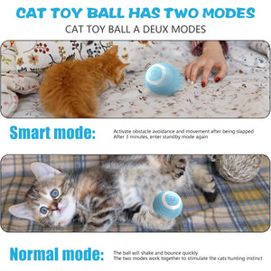 Engaging Smart Cat Toy Ball - Interactive Electric Rolling Ball for Cats | Perfect for Fun and Exercise