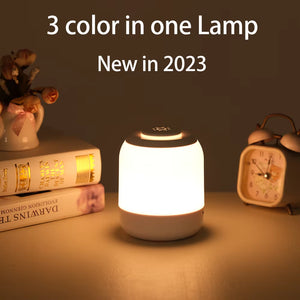 LED Night Light Touch Lamp Table Lamp Bedside Lamp Bedroom Lamp with Touch Sensor Portable Desk Lamp Light for Kids Gifts Led