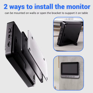 Upgrade Your Home Security with the 4.3-Inch 2.4G Wireless Video Doorbell Camera - Smart Intercom for Ultimate Protection and Convenience