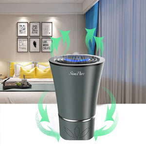 360° Car Air Purifier HEPA USB Portable for Vehicle Odors