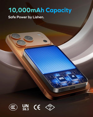 Qi2 Magnetic Power Bank, 10000Mah Everyday Portable Charger