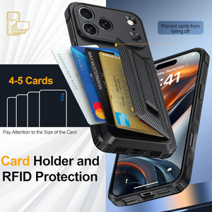 Ultimate iPhone 17 Pro Max Wallet Case: RFID Blocking, Kickstand, Privacy Screen, and Military Drop Protection