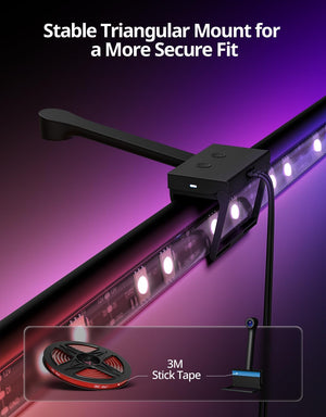 TV LED Backlight with Camera, RGBIC Lights Sync with 75-85 Inch Tvs