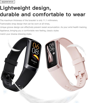 Revolutionary Health & Fitness Tracker Watch - AMOLED Display, Slim Design, 25 Sports Modes, Heart Rate & Blood Pressure Monitor, Waterproof & More!