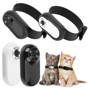 Experience Life Through Your Pet's Eyes with the HD 1080P Mini Action Cam Collar for Dogs & Cats - Wireless Tracking & Video Recording