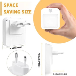 Night Light Motion Sensor with LED Light EU/US Plug Lamps Children'S Night Light Wireless Night Lamp for Bedside Table Bedroom