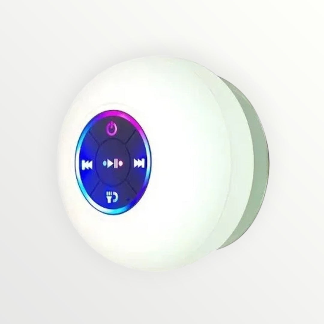 Mini Bluetooth Speaker Shower Subwoofer Waterproof Handsfree Loudspeaker with Suction Cup Mic for Bathroom Pool Beach Car Phone