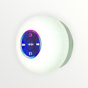 Mini Bluetooth Speaker Shower Subwoofer Waterproof Handsfree Loudspeaker with Suction Cup Mic for Bathroom Pool Beach Car Phone