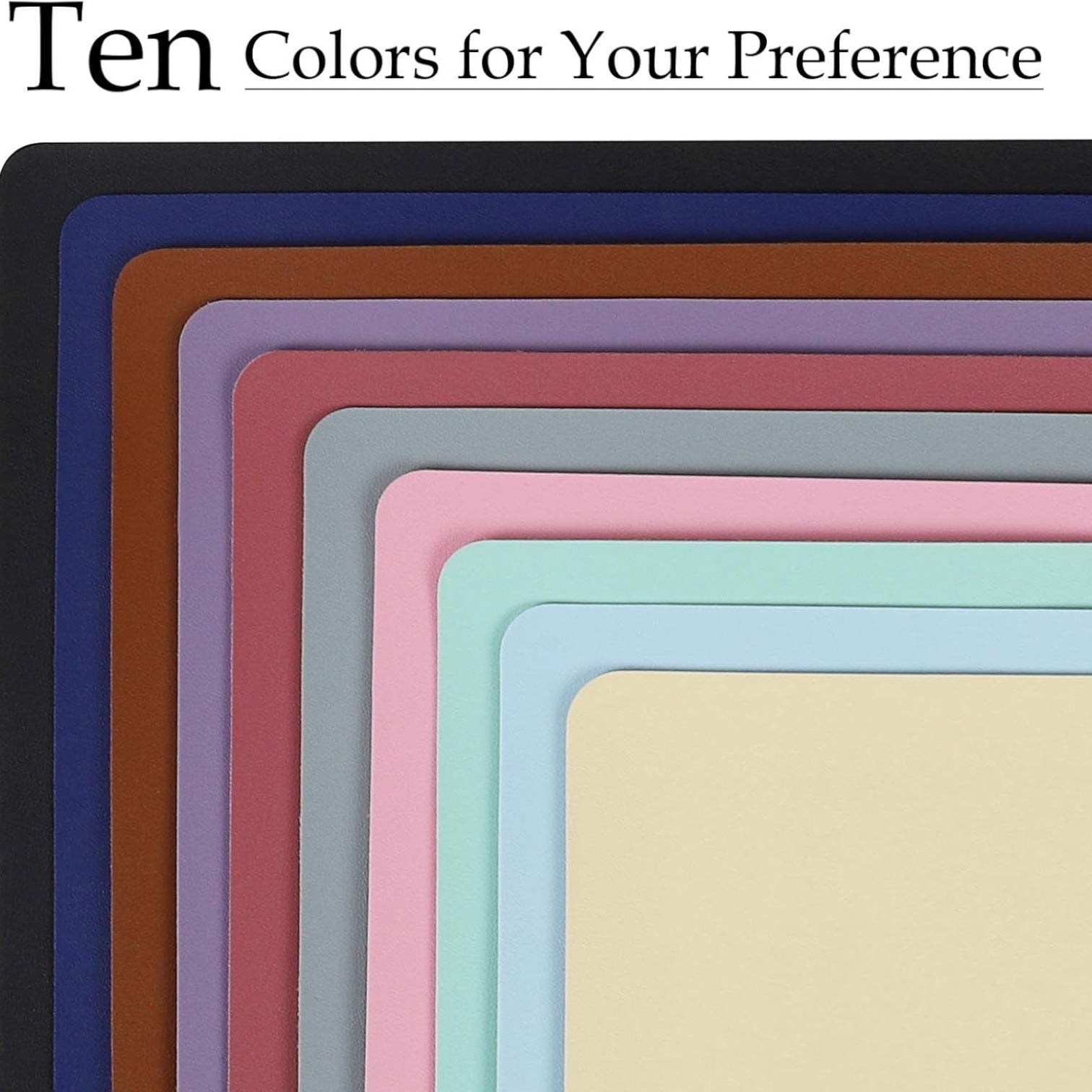 PU Leather Desk Pad with Suede Base, Multi-Color Non-Slip Mouse Pad, 36” X 17” Waterproof Desk Writing Mat, Large Desk Blotter Protector (Gray)