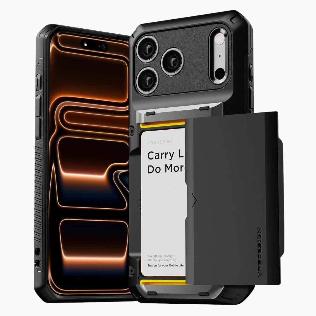 Elevate Your Style with the Damda Glide Pro Card Holder Case for iPhone 17 Pro Max - Durable, Sleek, and Functional Wallet Case in Matte Black