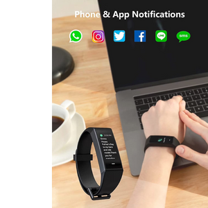 Band Health Tracker with Extra Color Band , Smart Watch Fitness Tracker, Heart Rate Monitor, Step Counter, Sleep Monitor, High Res Color Touchscreen and Water Resistant