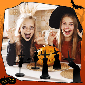 5 Pcs Halloween Decorations Indoor Gothic Witch Figurines Set