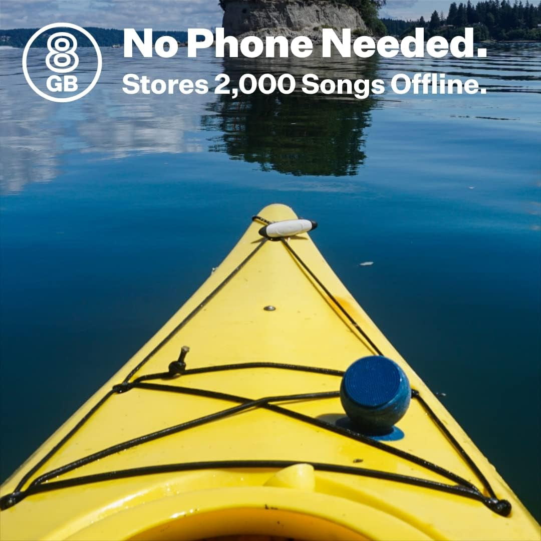 – Bluetooth Speaker-Waterproof, Durable W/Built-In Storage (2,000 Songs) - Dual Wireless Speaker Pairing – Portable Bluetooth Speaker - Barnacle Pro Outdoor Speaker - Manta Ray Black