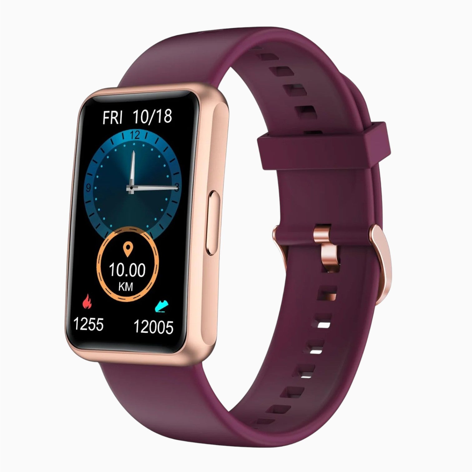 IP68 Waterproof Fitness Tracker - Touch Screen Watch for Men and Women, No Bluetooth Needed, Step & Calorie Counter, Sleep Tracker, Alarm Clock (Purple)